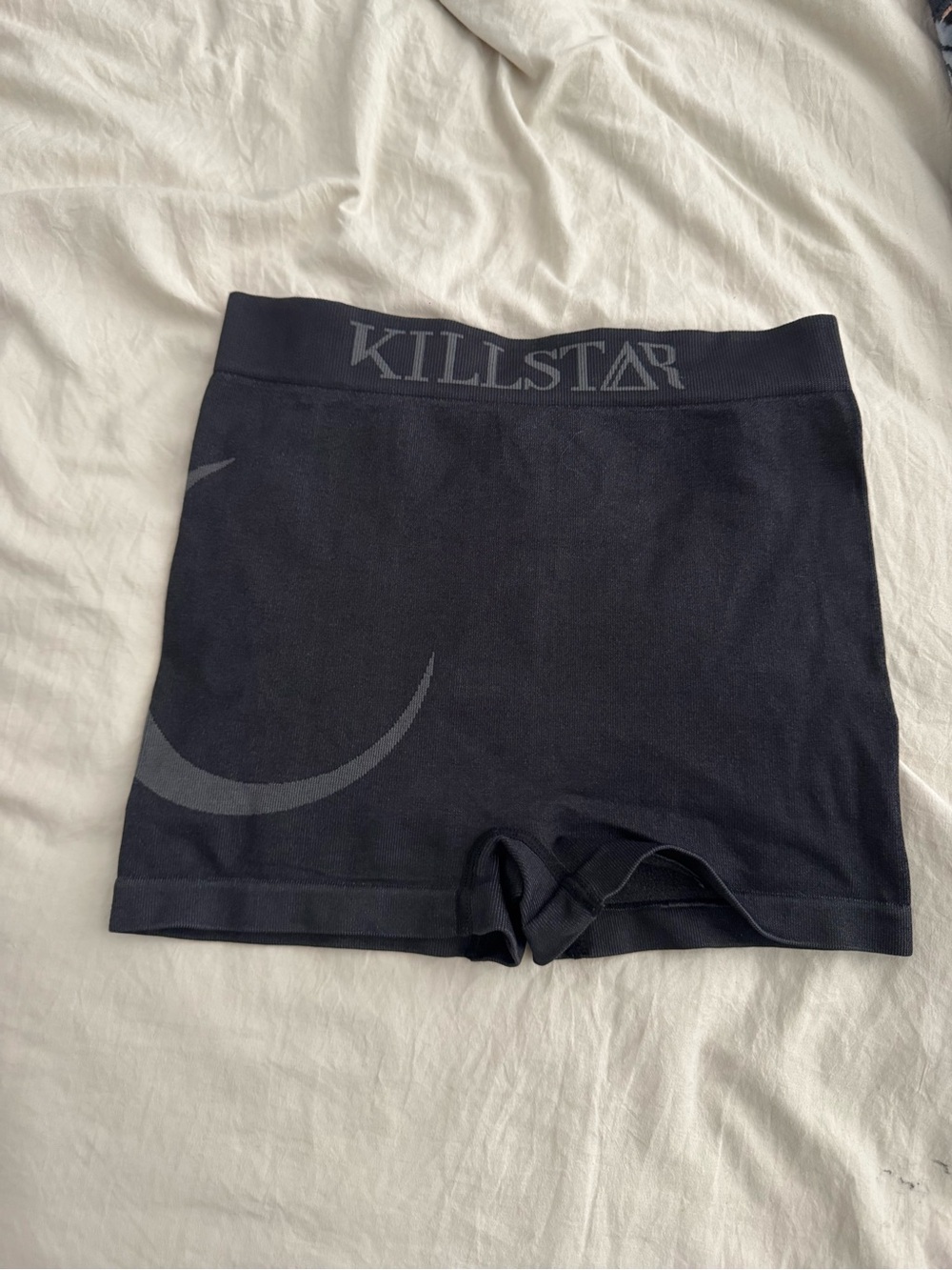 Killstar Black Women’s Crescent Logo Bike Shorts